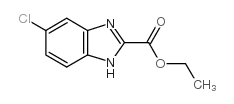 5-氯-1H-苯并咪唑-2-羧酸乙酯结构式