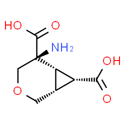 3-Oxabicyclo[4.1.0]heptane-5,7-dicarboxylicacid,5-amino-,(1R,5S,6S,7S)-rel-(9CI)结构式