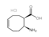 cis-(z)-8-amino-cyclooct-4-enecarboxylic acid hydrochloride Structure