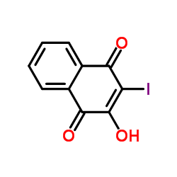 2-Hydroxy-3-iodo-1,4-naphthoquinone Structure
