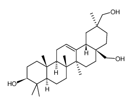 Olean-12-ene-3β,28,30-triol structure