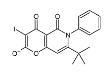 7-tert-butyl-3-iodo-4,5-dioxo-6-phenylpyrano[3,2-c]pyridin-2-olate Structure