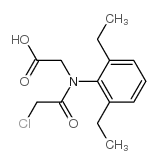 2-[(2-chloroacetyl)-(2,6-diethylphenyl)amino]acetic acid Structure