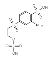 3-beta-乙基砜基硫酸酯苯胺-6-磺酸结构式
