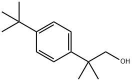 2-(4-(叔丁基)苯基)-2-甲基丙烷-1-醇结构式