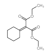 Propanedioic acid,2-cyclohexylidene-, 1,3-diethyl ester Structure