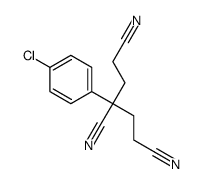 3-(4-chlorophenyl)pentane-1,3,5-tricarbonitrile Structure