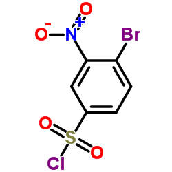 4-Bromo-3-nitrobenzenesulfonyl chloride结构式