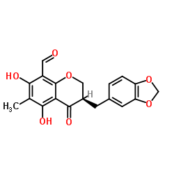 麦冬黄烷酮C结构式