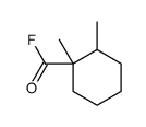 1,2-dimethylcyclohexane-1-carbonyl fluoride Structure
