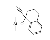 1-trimethylsilyloxy-3,4-dihydro-2H-naphthalene-1-carbonitrile结构式