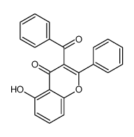 3-benzoyl-5-hydroxy-2-phenylchromen-4-one Structure