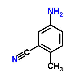 5-氨基-2-甲基苯甲腈结构式