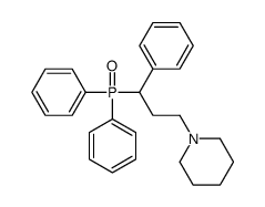Diphenyl[α-(2-piperidinoethyl)benzyl]phosphine oxide Structure