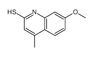 2-巯基-7-甲氧基-4-甲基喹啉结构式