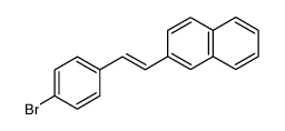 (E)-1-(4-bromophenyl)-2-(2-naphthyl)ethylene Structure