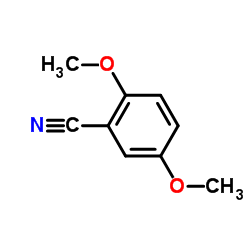 2,5-二甲氧基苯甲腈结构式