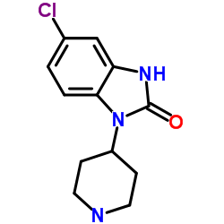 5-氯-1-(4-哌啶子基)-2-苯并咪唑烷酮结构式