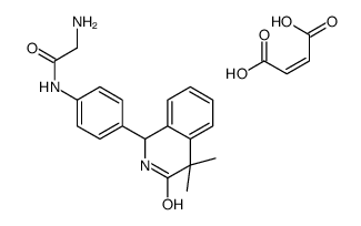 ACETAMIDE,2-AMINO-N-(4-(1,2,3,4-TETRAHYDRO-4,4-DIMETHYL-3-OXO-1-ISOQUINOLINYL)PHENYL)-,(Z)-2-BUTENEDIOATE结构式