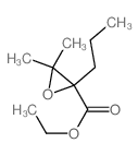 ethyl 3,3-dimethyl-2-propyl-oxirane-2-carboxylate结构式