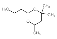 1,3-Dioxane,4,4,6-trimethyl-2-propyl-结构式