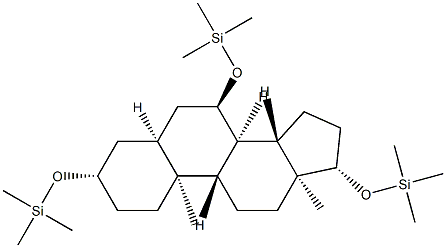 [(5β-Androstane-3β,7α,17β-triyl)tris(oxy)]tris(trimethylsilane)结构式