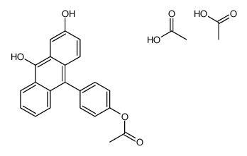 acetic acid,[4-(3,10-dihydroxyanthracen-9-yl)phenyl] acetate Structure