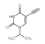 1-异丙基-2,4-二氧代-1,2,3,4-四氢嘧啶-5-甲腈结构式
