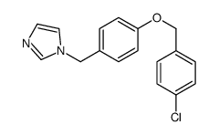 1-[[4-[(4-chlorophenyl)methoxy]phenyl]methyl]imidazole Structure