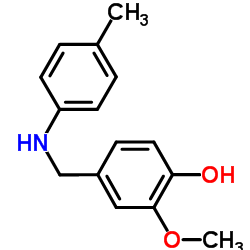 2-METHOXY-4-([(4-METHYLPHENYL)AMINO]METHYL)PHENOL Structure