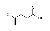 4-chloro-4-pentenoic acid Structure