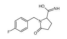 1-[(4-fluorophenyl)methyl]-5-oxopyrrolidine-2-carboxamide Structure