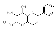METHYL-4,6-O-BENZYLIDEN-2-AMINO-Α-D-MANNOSID结构式
