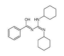 N-(N,N'-dicyclohexylcarbamimidoyl)benzamide Structure