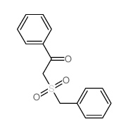 Ethanone,1-phenyl-2-[(phenylmethyl)sulfonyl]- Structure