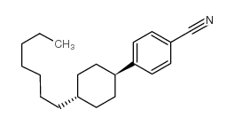 反式-4-(4-庚基环己基)苯腈结构式