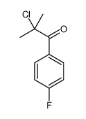 2-chloro-1-(4-fluorophenyl)-2-methylpropan-1-one结构式