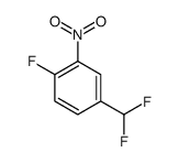 4-(二氟甲基)-1-氟-2-硝基苯结构式