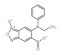 2,1,3-Benzoxadiazol-5-amine,N-ethyl-6-nitro-N-phenyl-, 3-oxide结构式