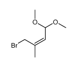 4-bromo-1,1-dimethoxy-3-methylbut-2-ene Structure
