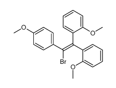 1-[1-bromo-2,2-bis(2-methoxyphenyl)ethenyl]-4-methoxybenzene结构式