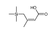 3-methyl-4-trimethylsilylbut-2-enoic acid Structure