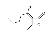 3-(1-chloropentylidene)-4-methyloxetan-2-one结构式