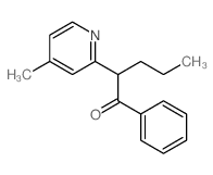 1-Pentanone,2-(4-methyl-2-pyridinyl)-1-phenyl- Structure