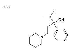 4-methyl-3-phenyl-1-piperidin-1-ylpentan-3-ol,hydrochloride Structure