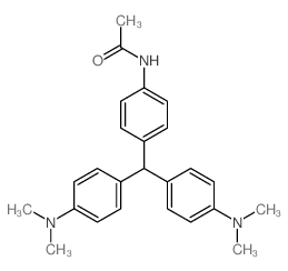 N-[4-[bis(4-dimethylaminophenyl)methyl]phenyl]acetamide结构式