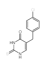 5-(4-氯苄基)-2-硫氧代-2,3-二氢嘧啶-4(1h)-酮结构式