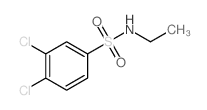 3,4-dichloro-N-ethyl-benzenesulfonamide结构式