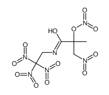 [2-methyl-3-nitro-1-oxo-1-(2,2,2-trinitroethylamino)propan-2-yl] nitrate Structure