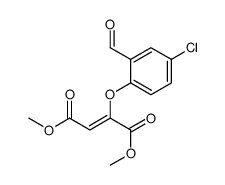 dimethyl 2-(4-chloro-2-formylphenoxy)but-2-enedioate结构式